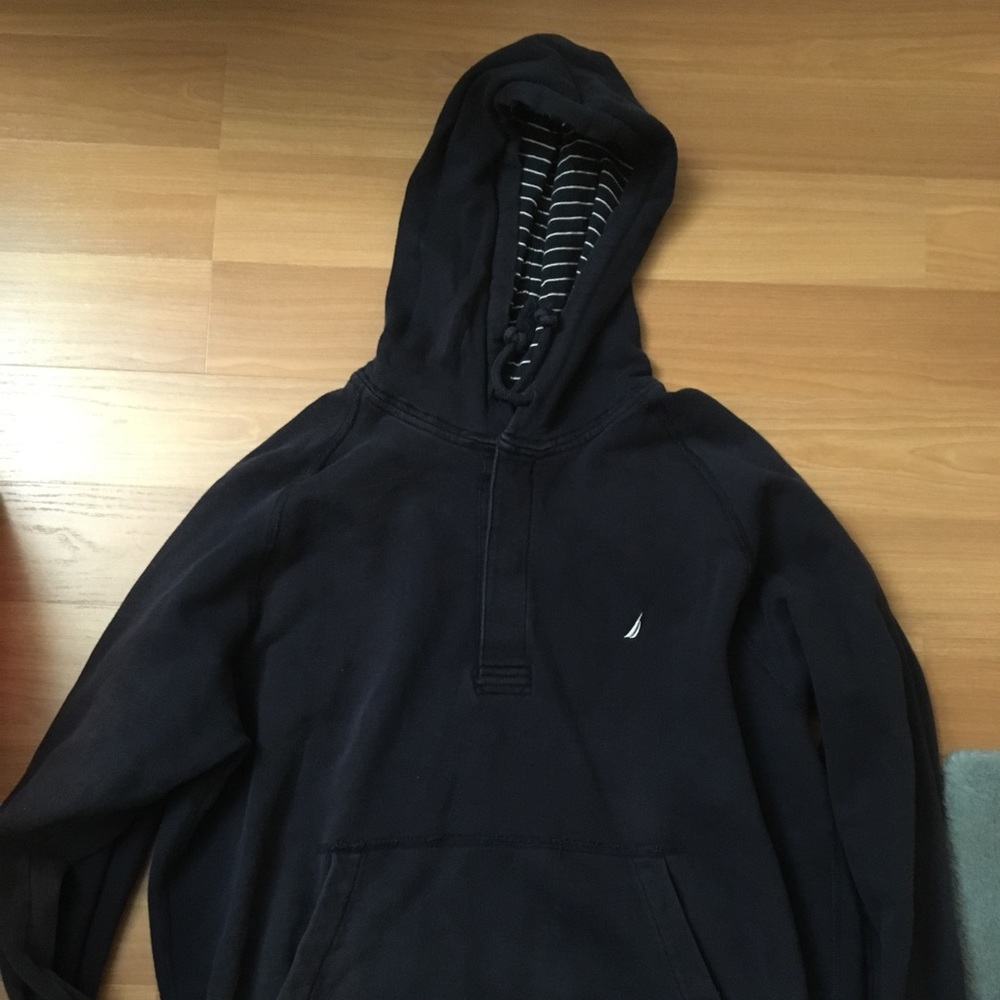 VINTAGE Nautica Men's Sz. M Button/Polo Hoodie